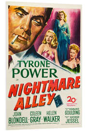 Foam board print NIGHTMARE ALLEY, from left, Tyrone Power, Joan Blondell, Coleen Gray, Helen Walker, 1947