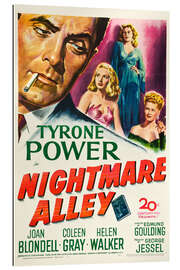 Stampa su plexi-alluminio NIGHTMARE ALLEY, from left, Tyrone Power, Joan Blondell, Coleen Gray, Helen Walker, 1947