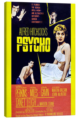 Canvas print Alfred Hitchcock's Psycho