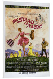 Gallery print THE SOUND OF MUSIC, Australian poster, Julie Andrews, Christopher Plummer (far right), 1965.