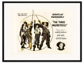 Gerahmter Kunstdruck Die drei Musketiere (englisch)