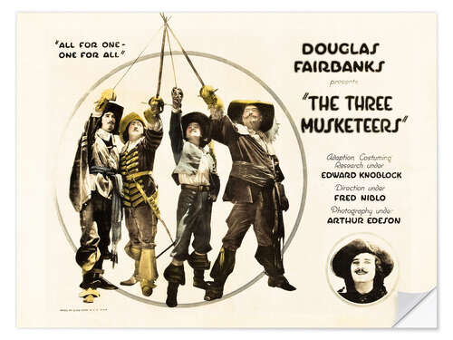 Sisustustarra THE THREE MUSKETEERS, l-r: George Siegmann, Eugene Pallette, Douglas Fairbanks, Sr., Leon Bary on ti