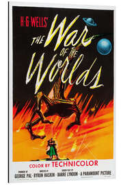 Aluminium print THE WAR OF THE WORLDS, 1953