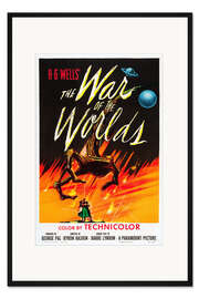 Gerahmter Kunstdruck Kampf der Welten (englisch)