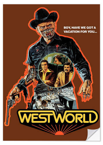 Selvklebende plakat Westworld