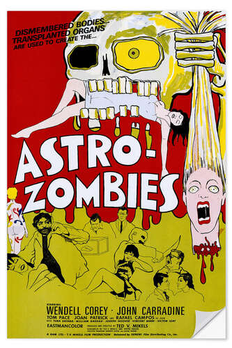 Sticker mural Astro Zombies, 1968 (anglais) II