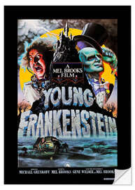 Selvklæbende plakat Young Frankenstein, Gene Wilder, Peter Boyle, 1974