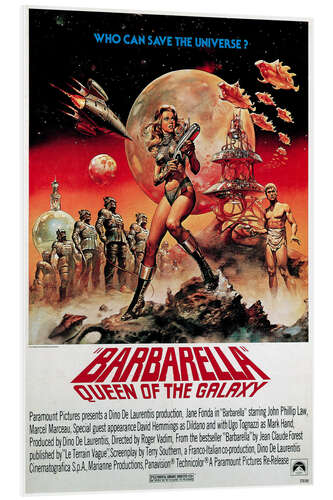 Tableau en PVC Barbarella (anglais)