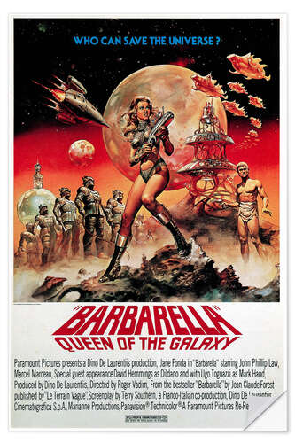 Wandsticker Barbarella, Queen of the Galaxy