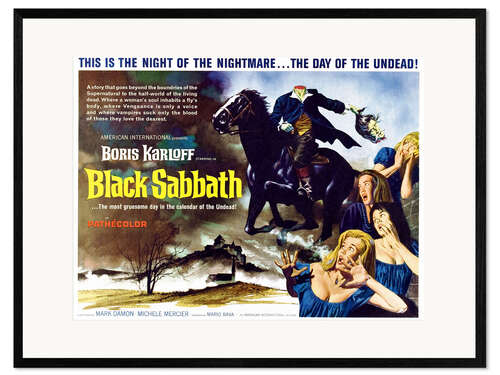 Innrammet kunsttrykk Black Sabbath