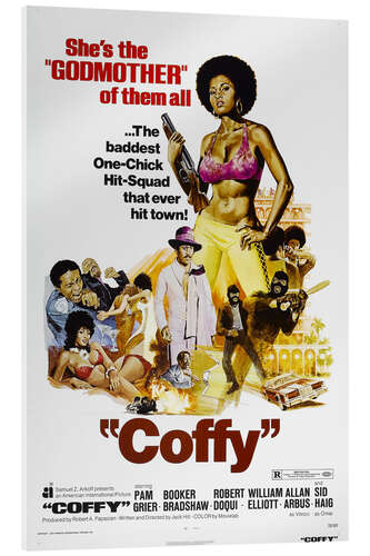 Acrylic print COFFY, Pam Grier, 1973