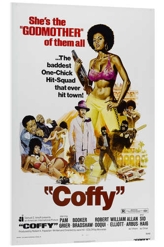 Foam board print COFFY, Pam Grier, 1973