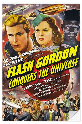 Sticker mural Flash Gordon Conquers the Universe (anglais)