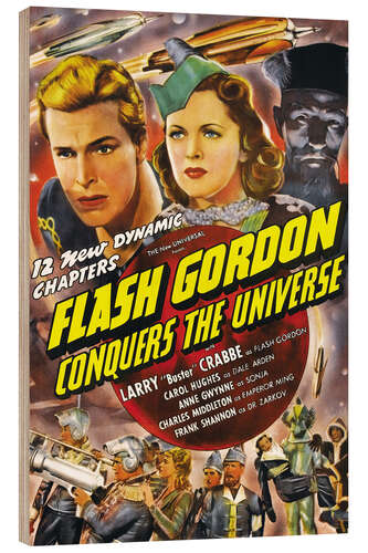 Stampa su legno Flash Gordon Conquers the Universe