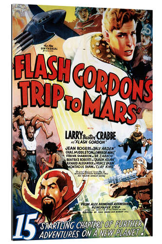 Quadro em plexi-alumínio Flash Gordon's Trip to Mars