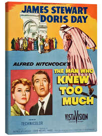 Canvas print Doris Day, James Stewart - The Man Who Knew too Much, 1956