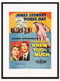Gerahmter Kunstdruck Doris Day, James Stewart - The Man Who Knew too Much, 1956