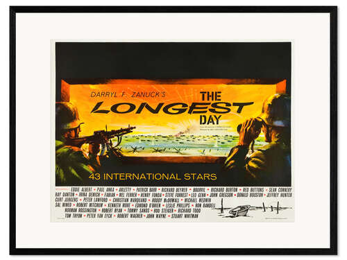Innrammet kunsttrykk THE LONGEST DAY, 1962