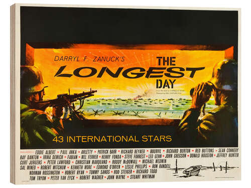 Hout print THE LONGEST DAY, 1962