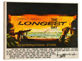 Wood print THE LONGEST DAY, 1962