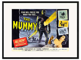 Innrammet kunsttrykk The Mummy, Christopher Lee, Yvonne Furneaux