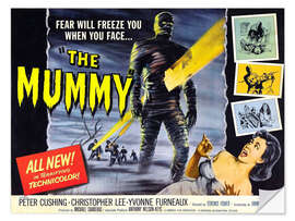 Vinilo para la pared The Mummy, Christopher Lee, Yvonne Furneaux