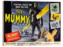 Cuadro de madera The Mummy, Christopher Lee, Yvonne Furneaux