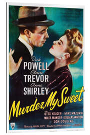 Gallery print MURDER, MY SWEET, from left, Dick Powell, Claire Trevor, 1944