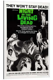 Aluminium print Night of the Living Dead