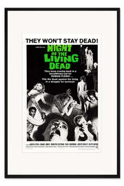 Gerahmter Kunstdruck Die Nacht der lebenden Toten (englisch)