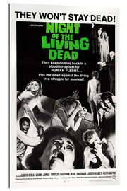 Quadro em plexi-alumínio Night of the Living Dead