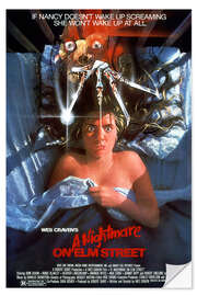 Selvklebende plakat A Nightmare on Elm Street