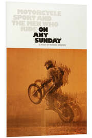 Foam board print ON ANY SUNDAY, 1971.