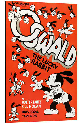 Cuadro de aluminio Oswald the Lucky Rabbit
