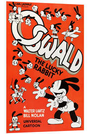 Foam board print Oswald the Lucky Rabbit