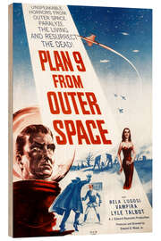 Wood print Plan 9 from Outer Space