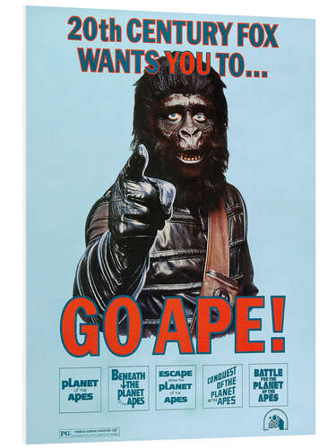 Foam board print Planet of the Apes