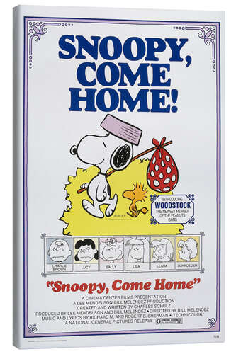 Canvas print Snoopy, Come Home!