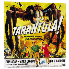 Foam board print TARANTULA !, John Agar, Mara Corday, 1955