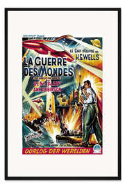 Gerahmter Kunstdruck Kampf der Welten (französisch)