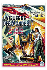 Poster Kampf der Welten (französisch)