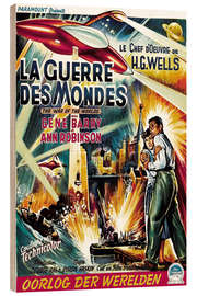 Quadro de madeira THE WAR OF THE WORLDS 1953