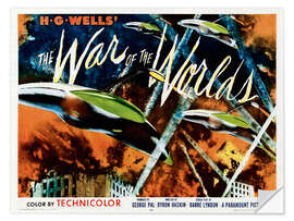 Selvklebende plakat The War of the Worlds