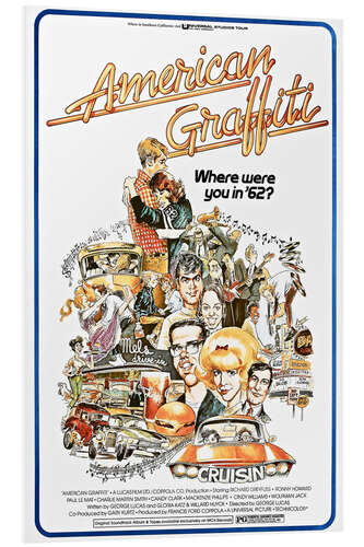 Quadro em PVC American Graffiti