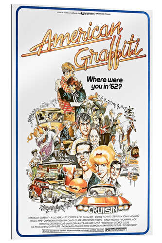 Quadro em plexi-alumínio American Graffiti