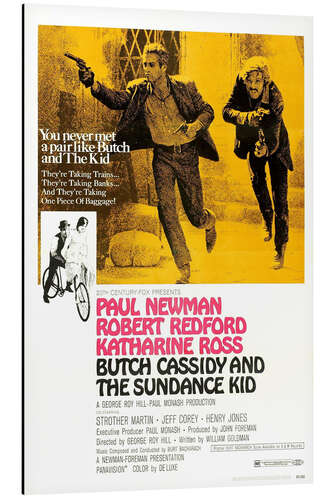 Stampa su alluminio BUTCH CASSIDY AND THE SUNDANCE KID