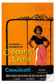 Selvklebende plakat CARMEN JONES, Dorothy Dandridge, 1954.20th Century Fox Film Corp.