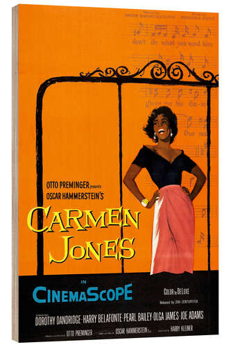 Holzbild Carmen Jones