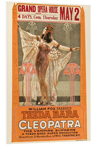 Foam board print CLEOPATRA, Theda Bara, 1917