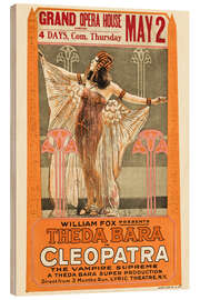 Quadro de madeira CLEOPATRA, Theda Bara, 1917